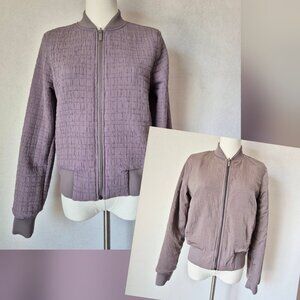 Lululemon Serene Travels Bomber Reversible Jacket Zip Pocket Lunar Rock